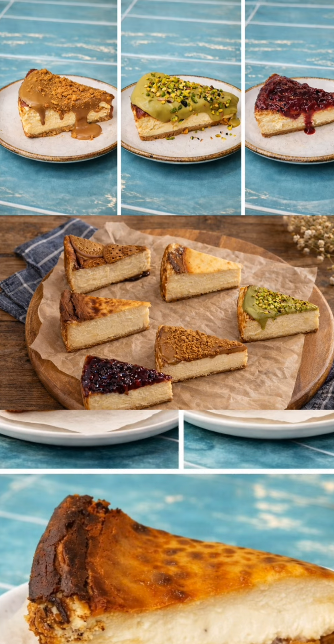 Variedad de cheesecakes